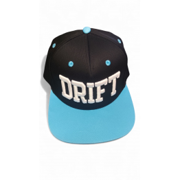 DRIFT baseball sapka, fekete / világoskék SNAPBACK